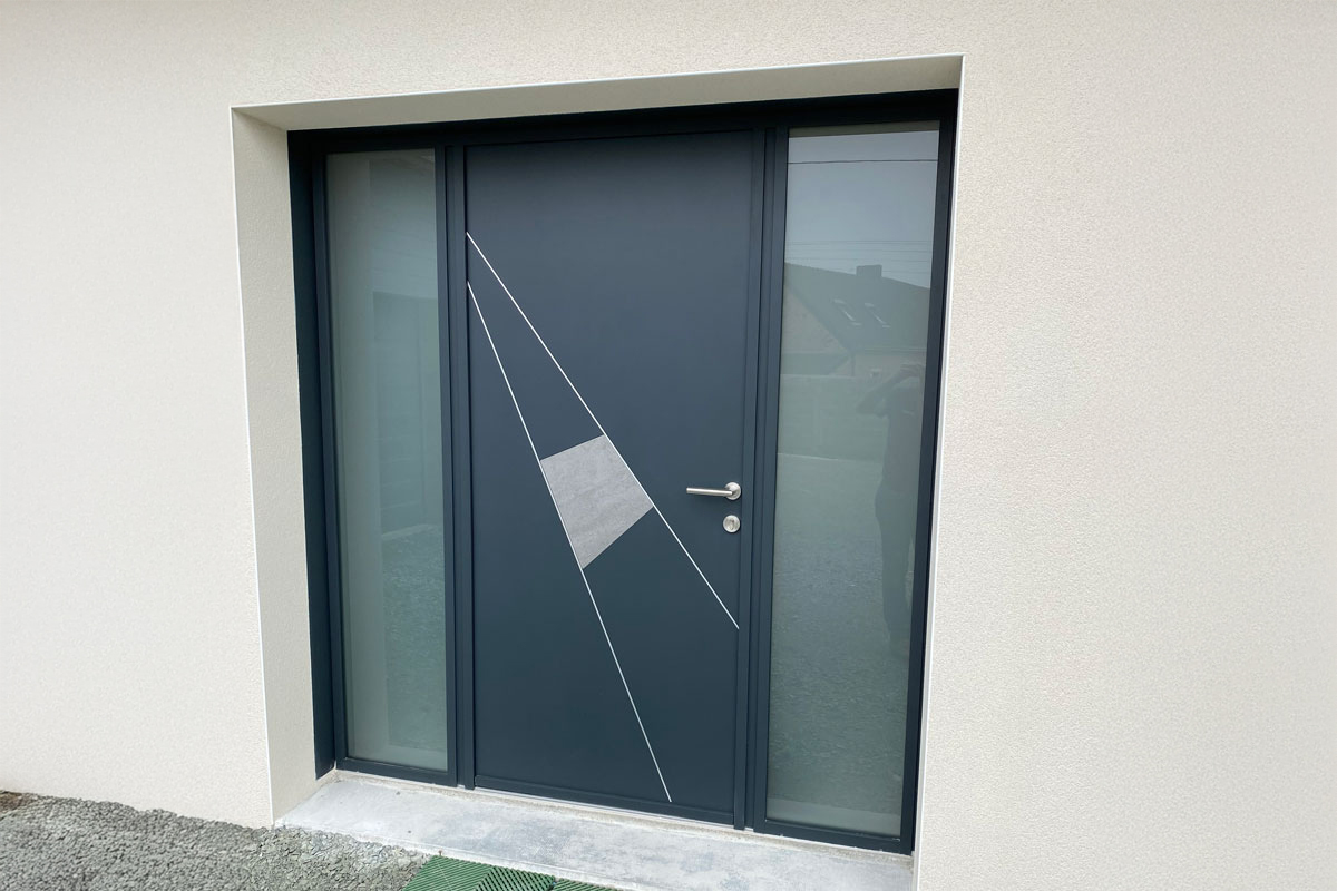 Porte entrée aluminium Levron Menuiserie